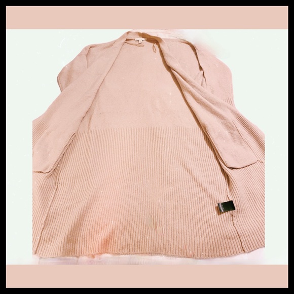 NWT CHELSEA & VIOLET Blush Pink Alpaca Long Sweater - Picture 8 of 11